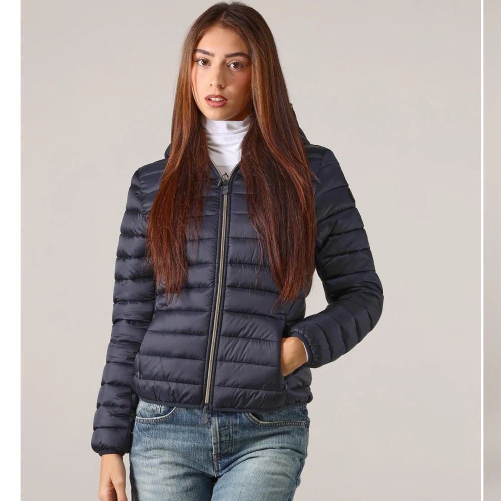 SAVE THE DUCK ALEXIS DOWN JACKET WITH HOOD Navy Size XS